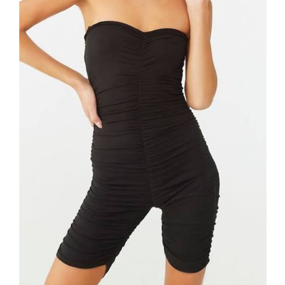 Publik Ruched Tube Top Romper